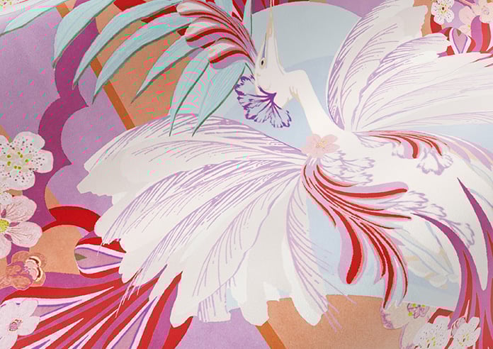 Faded Glamour, Fairground Stripe - Motorised Roman Blind - Image 4